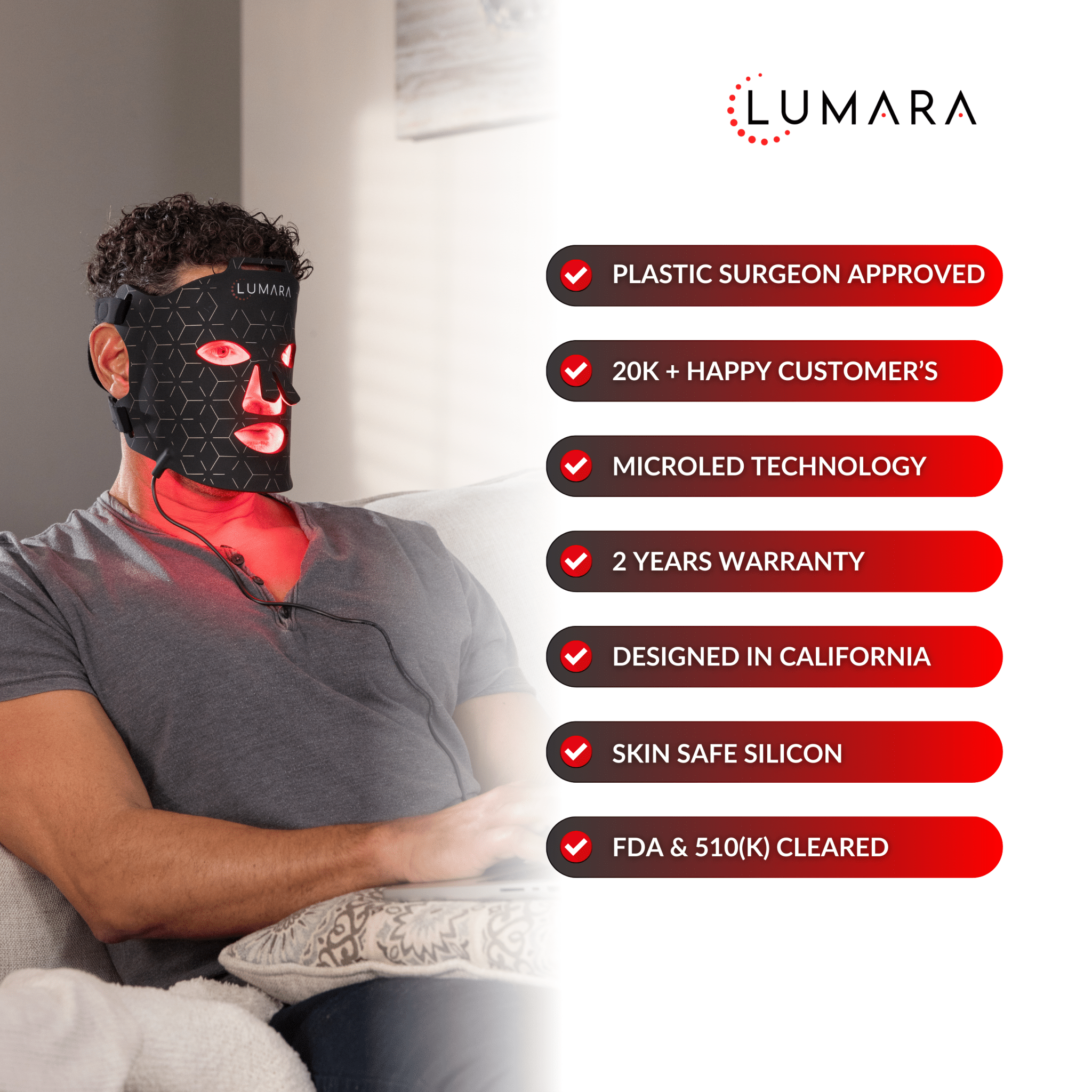 VISO - FDA 510(k) Cleared Red Light Therapy Mask